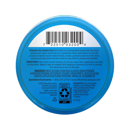 O'Keeffe's for Healthy Feet Foot Cream – Pet-Safe Paw Pad Balm for Dogs, Gentle Unscented Protection