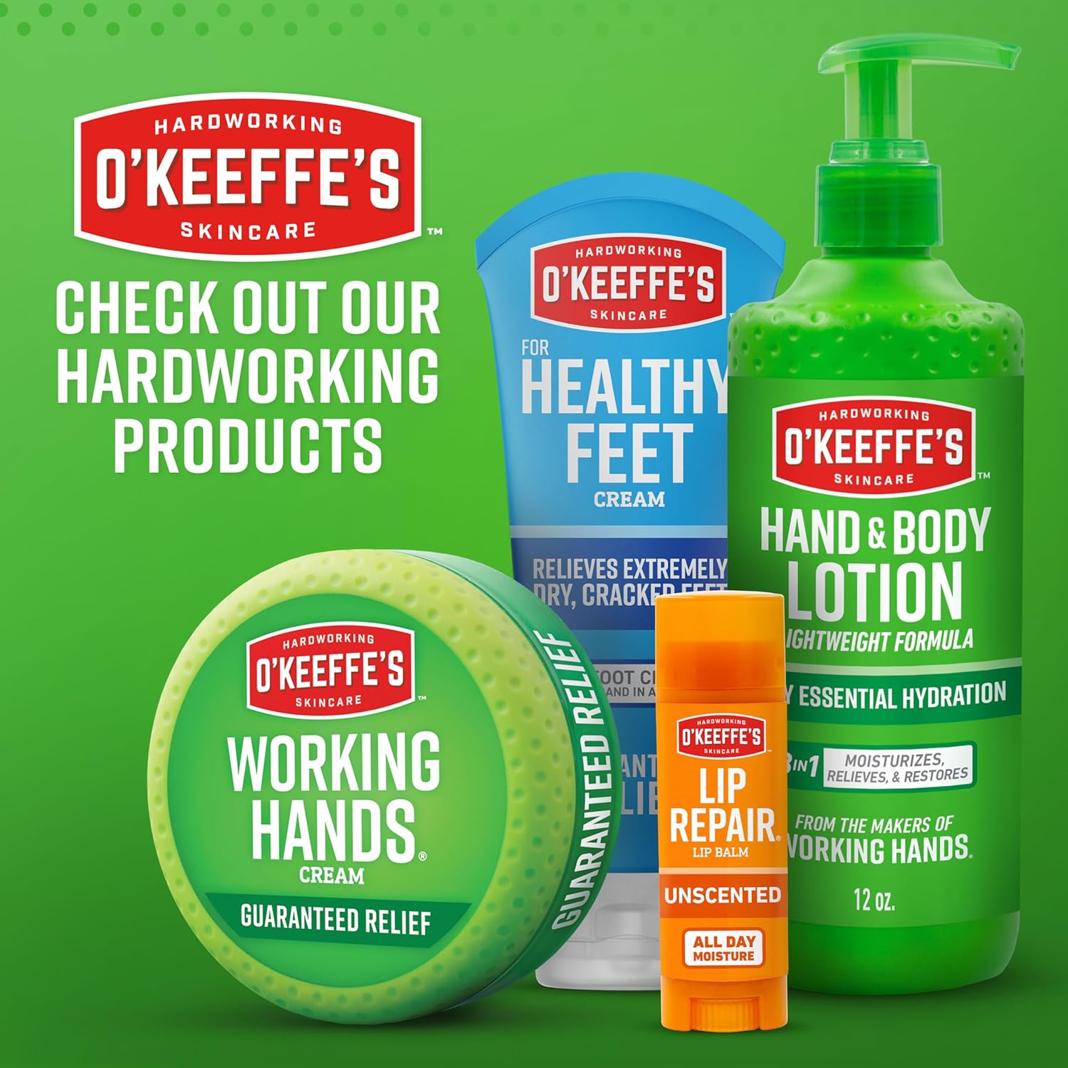 O'Keeffe's Lip Repair Unscented Stick - Hiking Backpack Lip Care for High-Altitude Cracked Lips