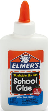 Elmer's Liquid School Glue – Reliable Washable Adhesive for Classroom Group Art Projects