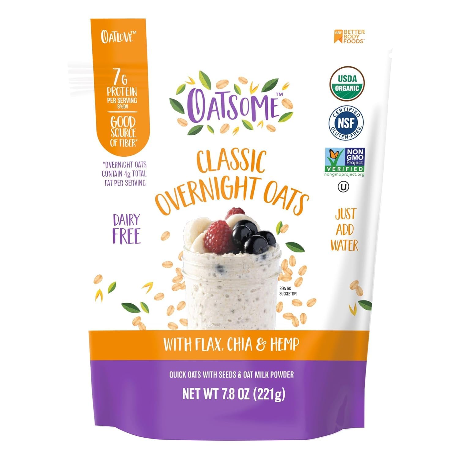 Oatsome PBfit Overnight Oats – Meal Prep Workweek Breakfast for Sustained Energy and Focus