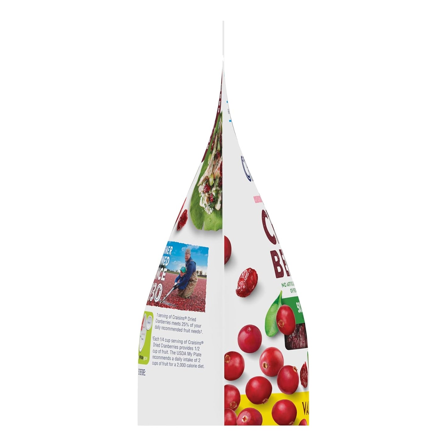 Ocean Spray Craisins 50% Less Sugar Dried Cranberries — Soft Chewy Berry Snack for Children Lunch Bags and Weekend Outings