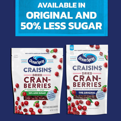 Ocean Spray Craisins Dried Cranberries 48 oz – Productivity Friendly Snack with 25% Daily Fruit Per Serving