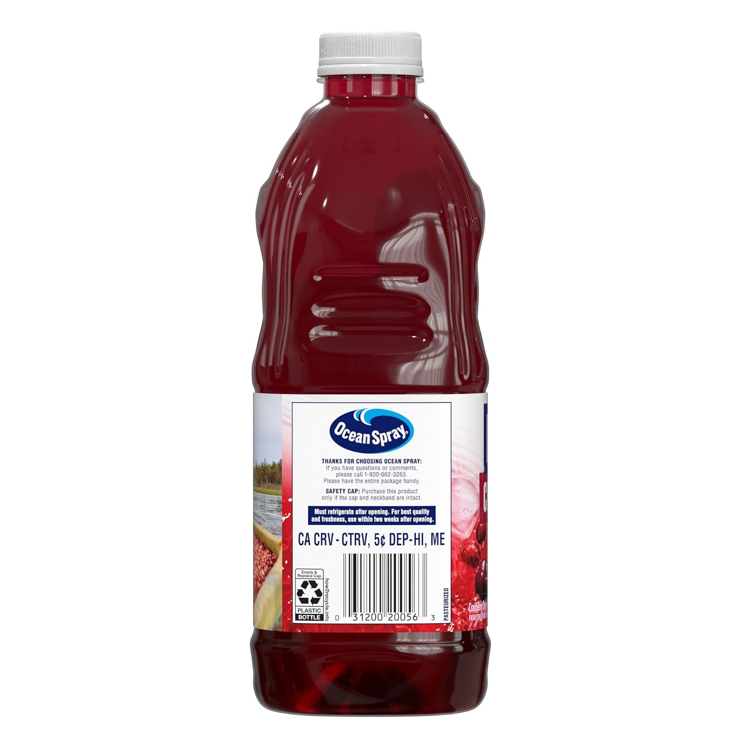 Ocean Spray® Diet Cran-Cherry® Cranberry Cherry Juice Drink – Uncluttered Fridge Essential, Single 64 oz Bottle of Diet Cranberry Cherry