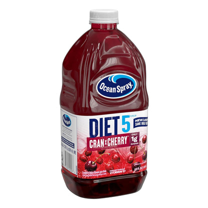 Ocean Spray® Diet Cran-Cherry® Cranberry Cherry Juice Drink – Uncluttered Fridge Essential, Single 64 oz Bottle of Diet Cranberry Cherry
