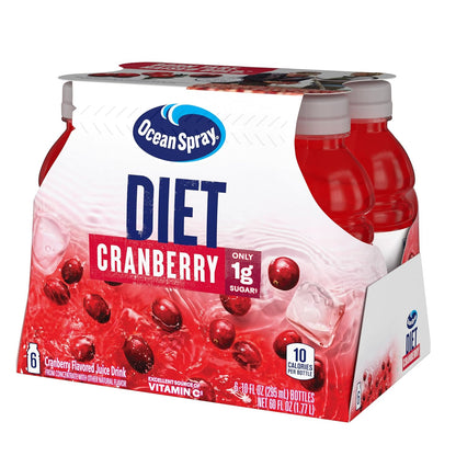 Ocean Spray Diet Cranberry Juice Drink – Lightweight Cranberry Bottles for On-the-Go Outdoor Refreshment
