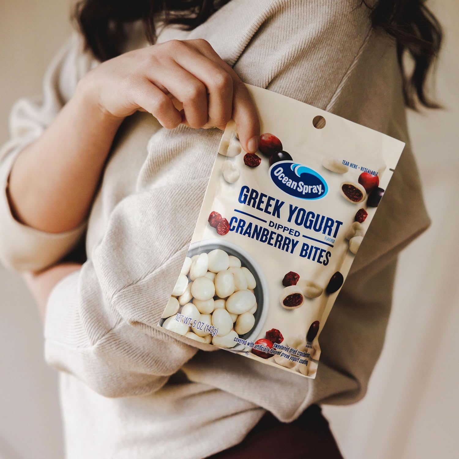 Ocean Spray Greek Yogurt Craisins, Real Fruit Snack for Kid Friendly Lunchboxes and Family Road Trips