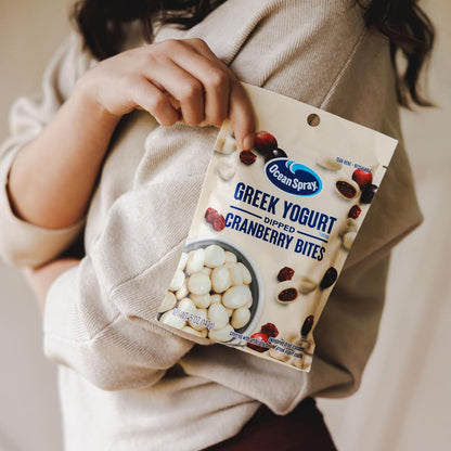 Ocean Spray Greek Yogurt Craisins, Real Fruit Snack for Kid Friendly Lunchboxes and Family Road Trips