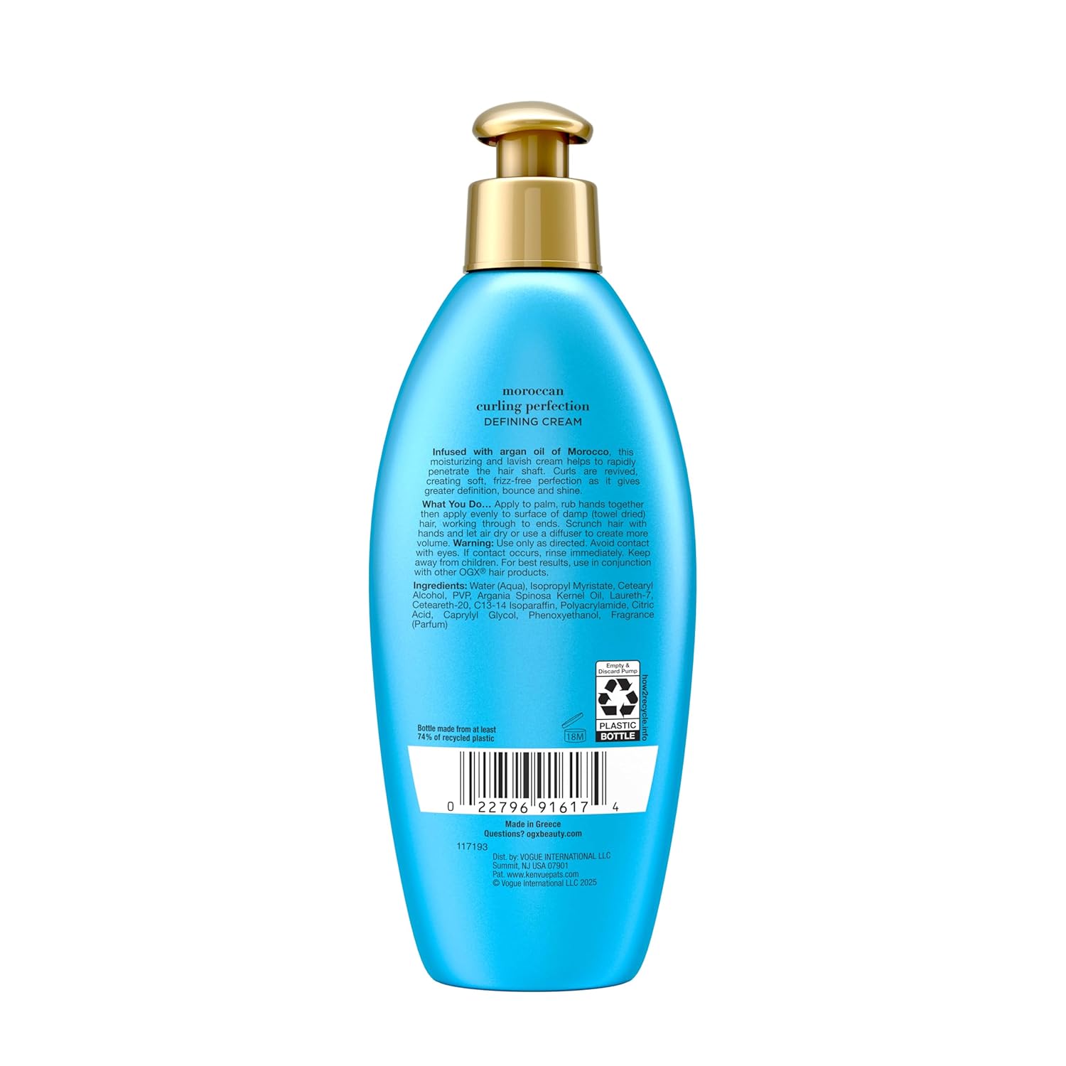 OGX Argan Oil of Morocco Curl Cream – Mother's Day Gift Set Pick for Women with Curls, Waves, and Coils