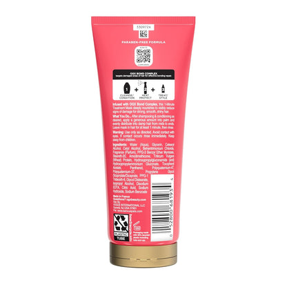 OGX Bond Protein Repair 1-Minute Treatment Mask – Calming Bath Time Wind-Down for Heat-Damaged Hair