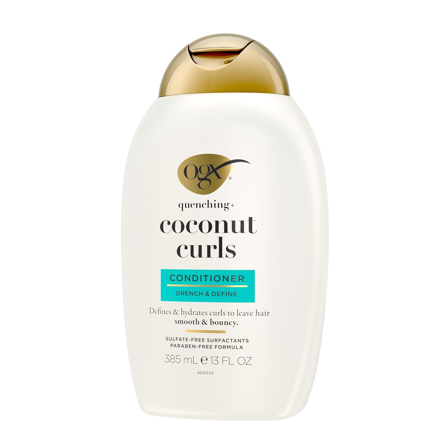 OGX Coconut Curls Conditioner – Self-Care Nightly Hair Treatment for Frizz-Prone Curls with Coconut and Citrus Essential Oils