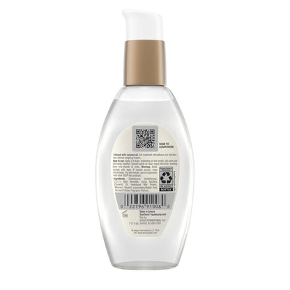 OGX Coconut Milk Anti-Breakage Serum, 4 Fl Oz – Spa-Inspired Self-Care Leave-In Treatment for Strength, Softness, and Shine