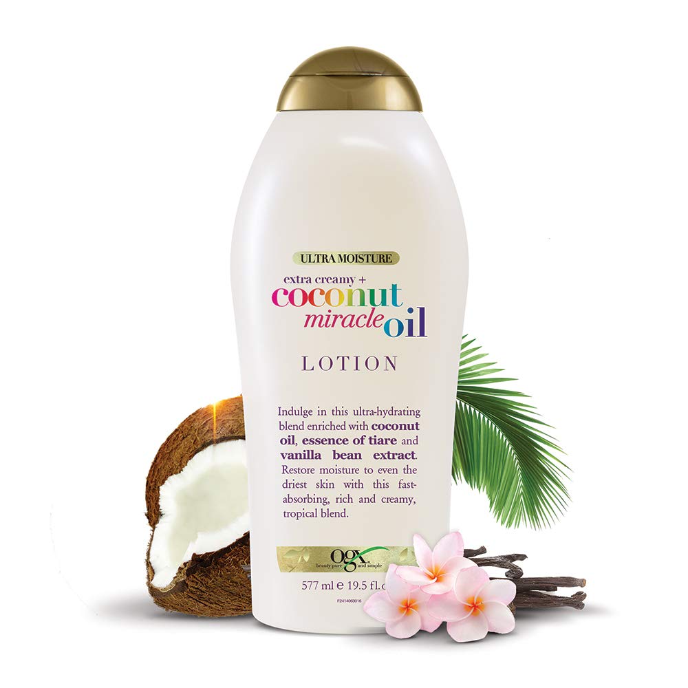 OGX Extra Creamy Coconut Body Lotion – Ready-to-Gift Vanilla Bean Moisturizer for Mom, Her, and Holiday Present Giving