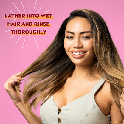OGX Frizz-Free + Keratin Smoothing Oil Shampoo – Clutter-Free Bathroom Upgrade for Frizzy Hair, 13 Fl Oz