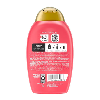 OGX Repair & Protect Bond Shampoo – Calming Self-Care Wash for Breakage-Prone Hair, Paraben-Free 13 fl oz