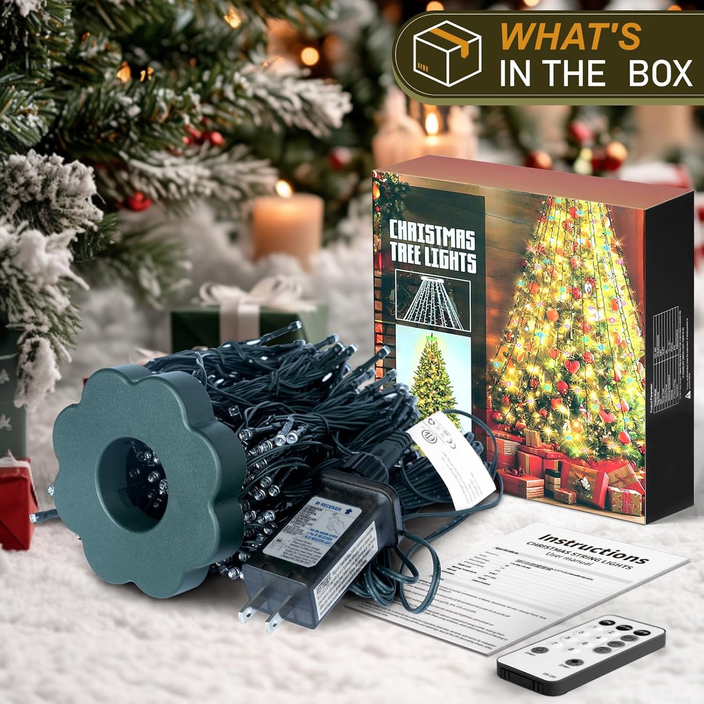 Olaney Cascading Tree Lights – Birthday and Valentine's Day Gift Idea for the Person Who Has Everything