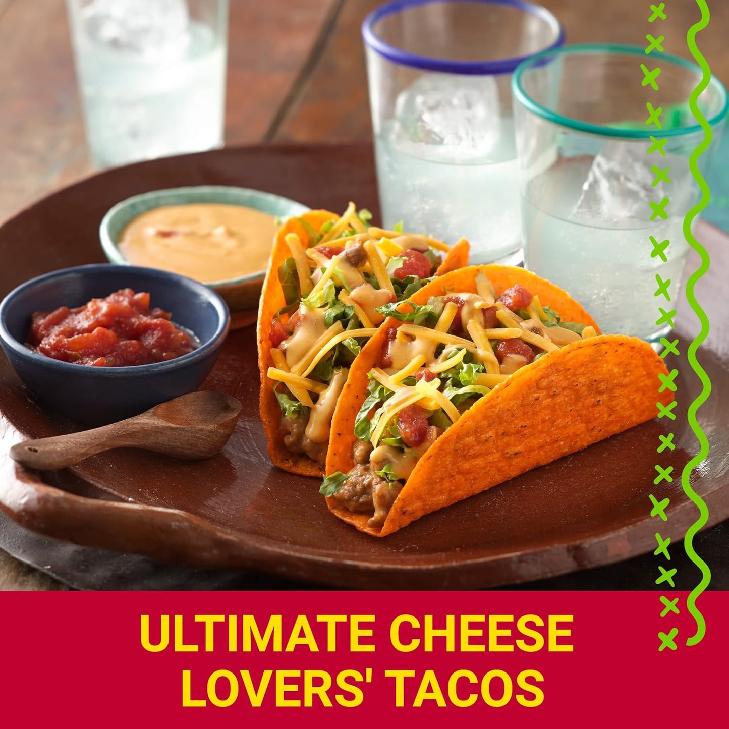 Old El Paso Stand 'N Stuff Nacho Cheese Taco Dinner for Busy Parents and Last-Minute Meals, 10 Ct, 9.5 oz