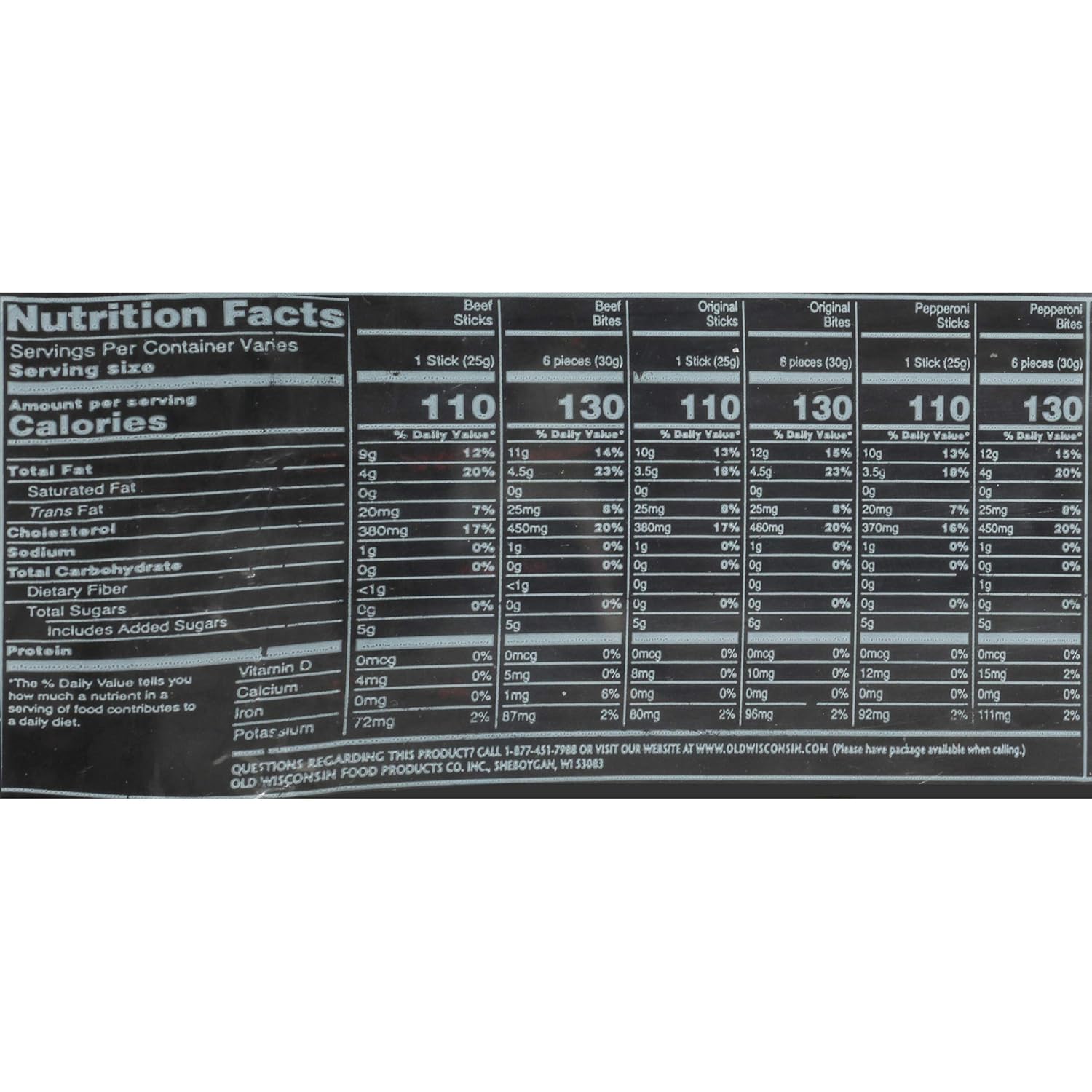 Old Wisconsin Beef Sausage Snack Sticks – Camping and Fishing Boat Protein That Travels Without Ice