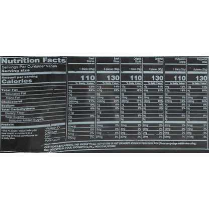 Old Wisconsin Beef Sausage Snack Sticks – Camping and Fishing Boat Protein That Travels Without Ice