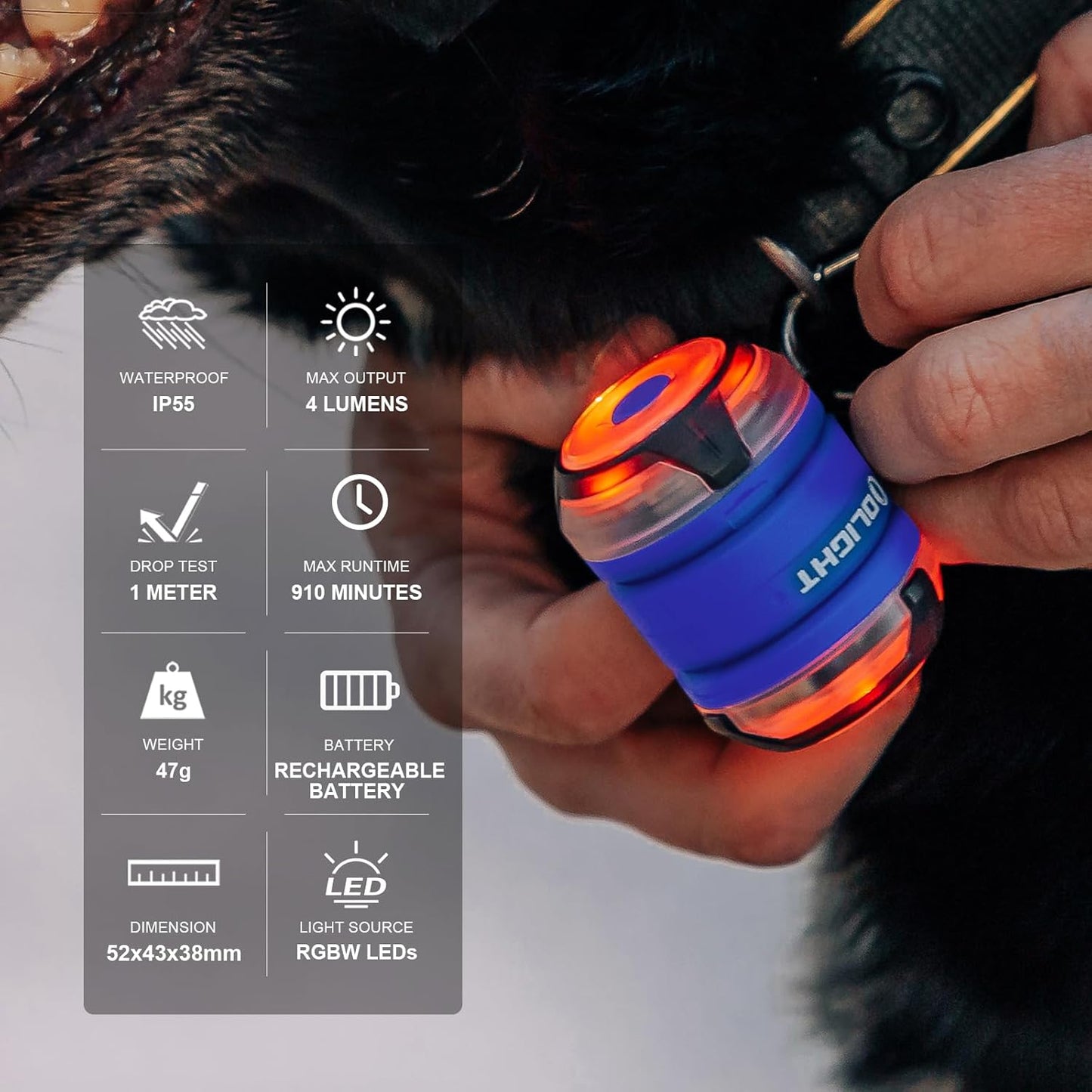 OLIGHT Gober 2 Safety Light – Portable Outdoor Beacon for Cycling, Trail Running, and Wilderness Trips