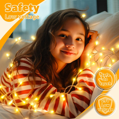 Ollny 40FT Kids Room Lights – Soft Warm White Night Light for Girls Bedroom, Baby Nursery, and Reading Corner