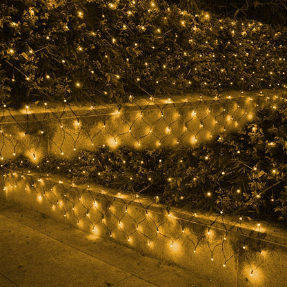 Ollny Indoor Christmas Net Lights 360 LED – Decorative Mesh Lights for Wall Backdrop, Mantle Garland and Cozy Winter Home, 8 Mode