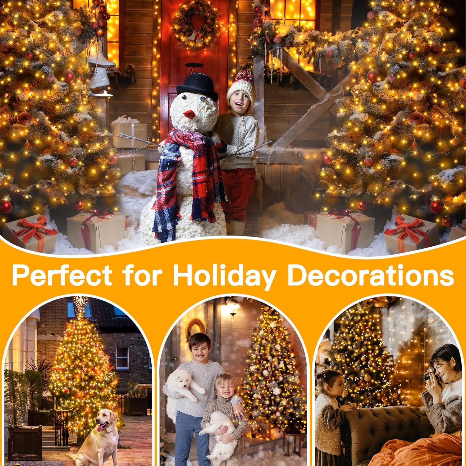 Ollny Ring Christmas Lights – Versatile Indoor-Outdoor Holiday Lighting with 400 LEDs and 8 Modes