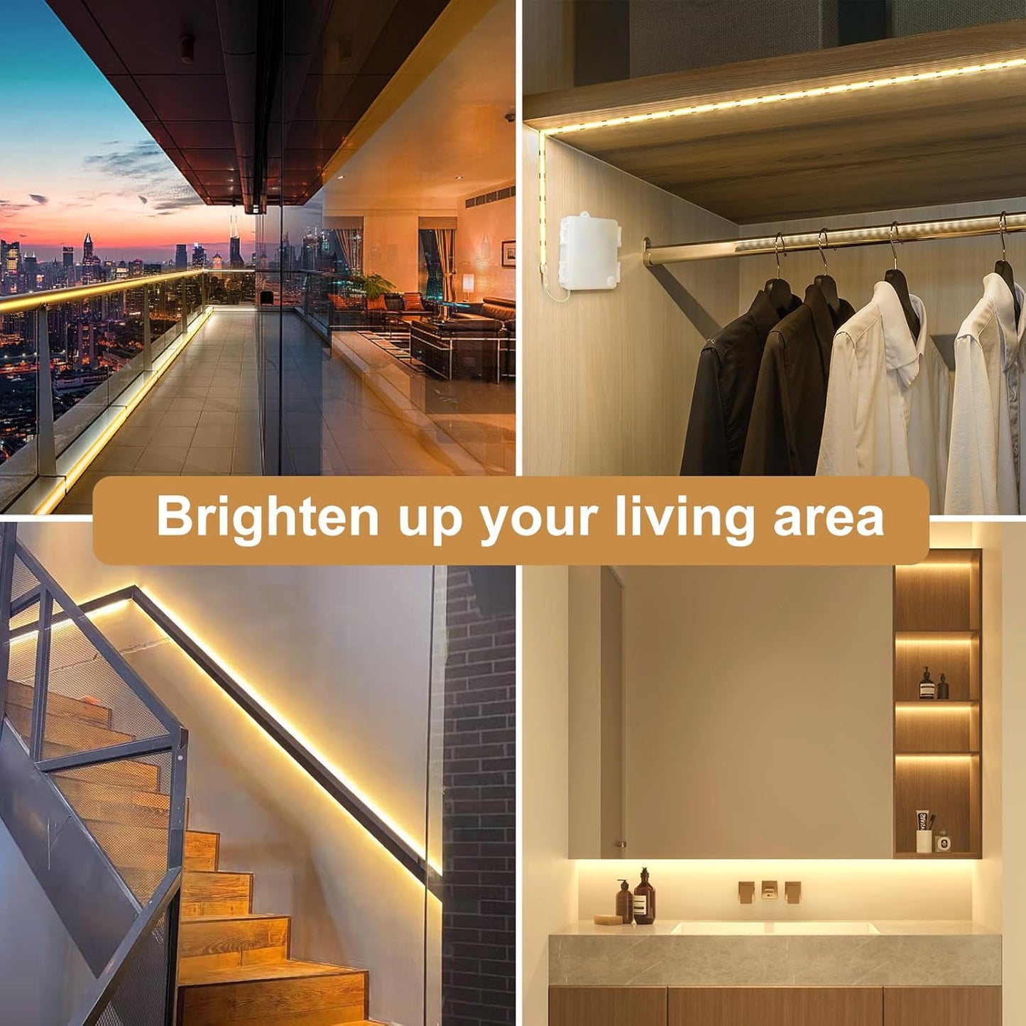 OMIKA COB LED Strip Lights – Outdoor Night Event Ambiance, Portable 640 LED Strip with Dimmable Timer and Flexible Cuttable Design