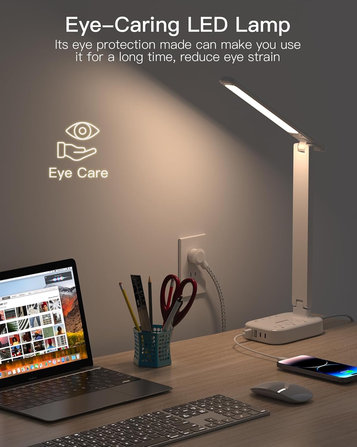 One Beat Multi-Function Desk Lamp – Holiday Gift for Anyone Drowning in Chargers and Adapters