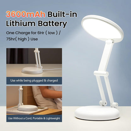 One Fire Minimalist Reading Light – Compact Task Lamp for Intentional Small Spaces, USB Rechargeable 13 oz