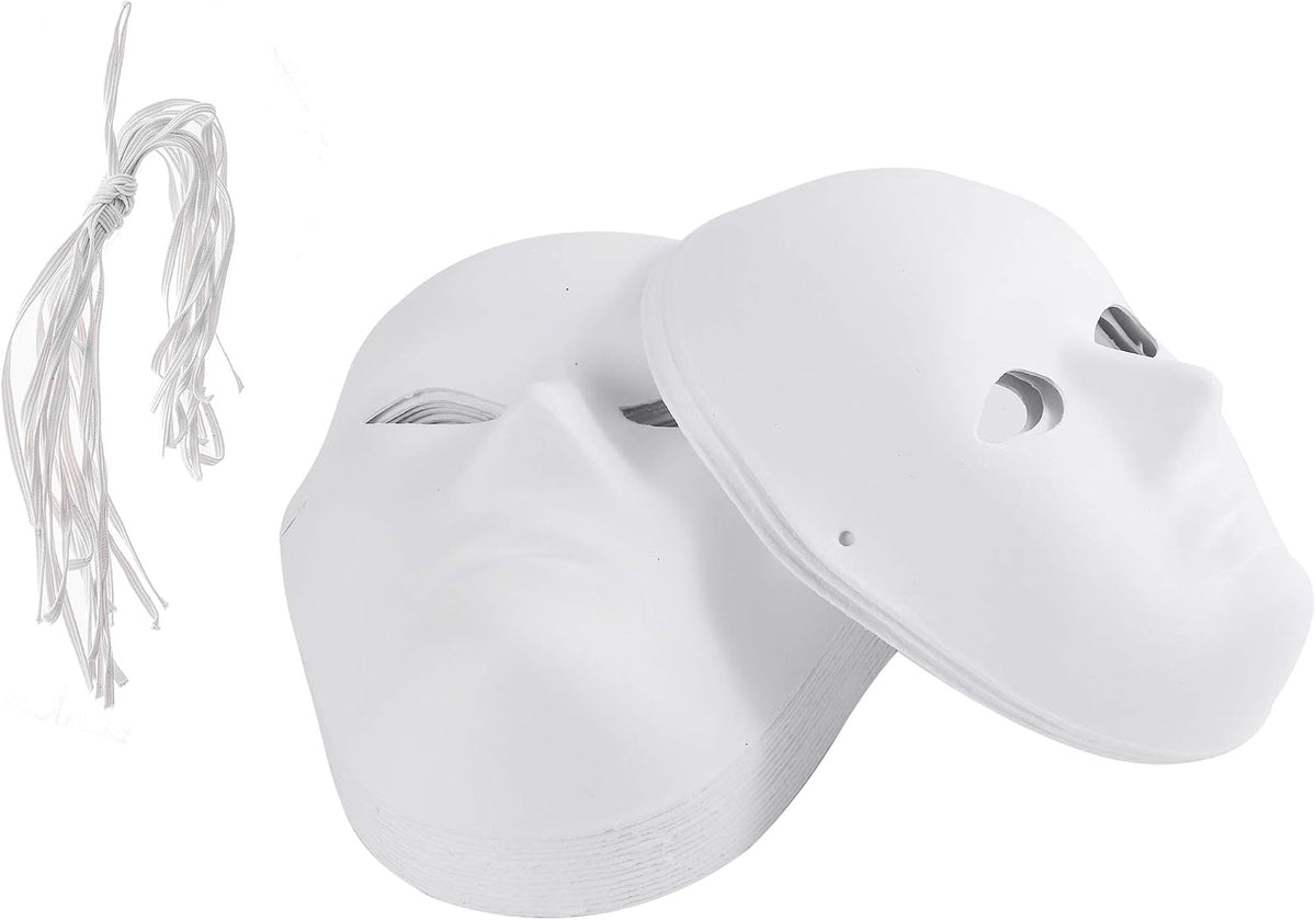 opera-style half-mask shape compatible with both adult and child face sizes
