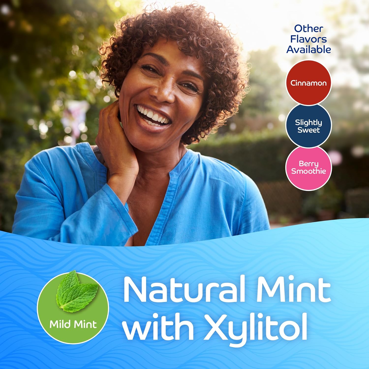 Oracoat XyliMelts – Worry-Free Nighttime Dry Mouth Relief for Mouth Breathers and Medication Users, Xylitol-Disc, 40 Pack, Mild Mint