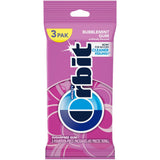 ORBIT Bubblemint Chewing Gum – Sugar-Free Desk Drawer Essential for Office Professionals, 3 Packs of 14 Pieces for After-Lunch and Post-Coffee Freshness