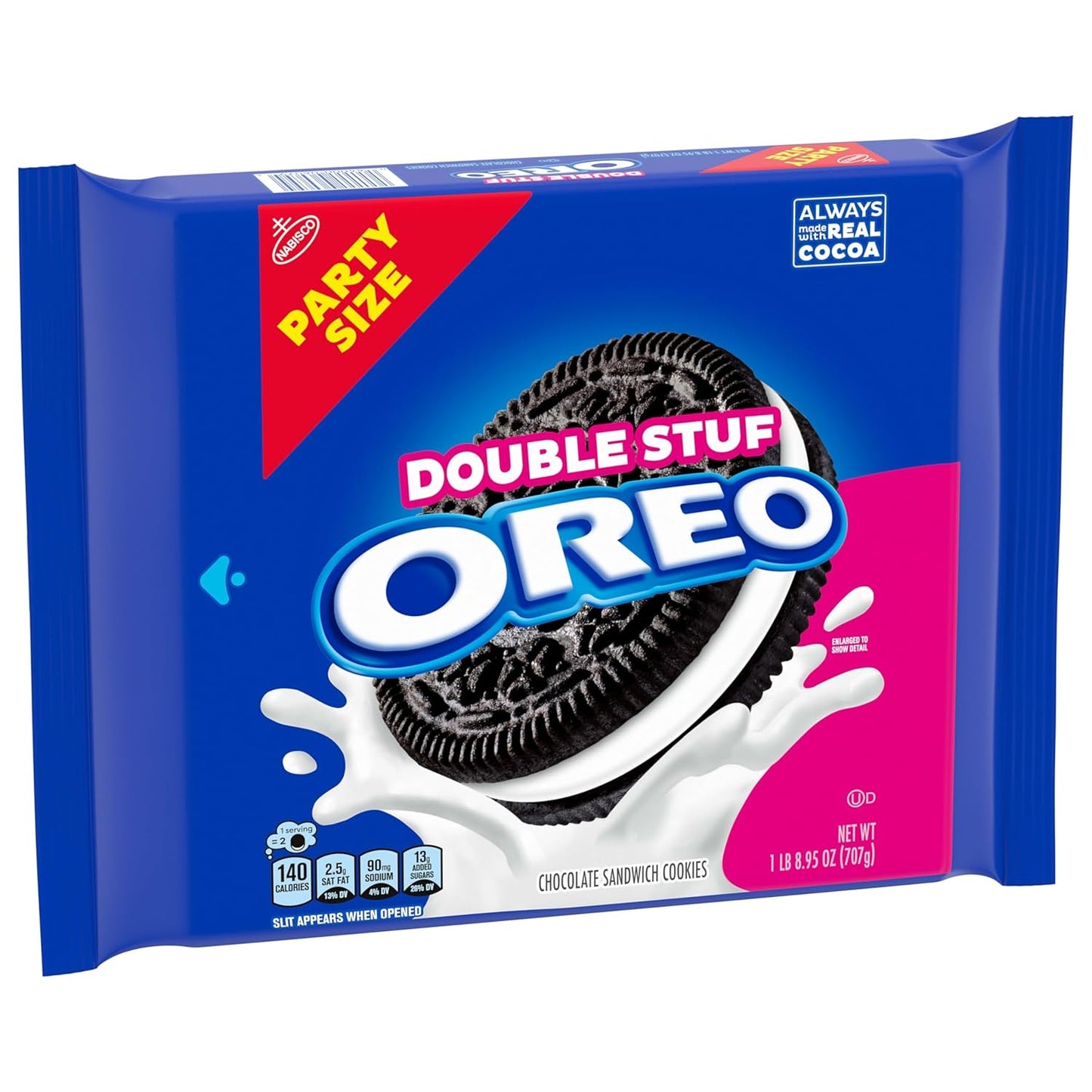 OREO Double Stuf Bulk Cookies – Giftable Snack Tower for Holiday Gatherings, Office White Elephant, and Family Movie Night Host, 24.95 oz