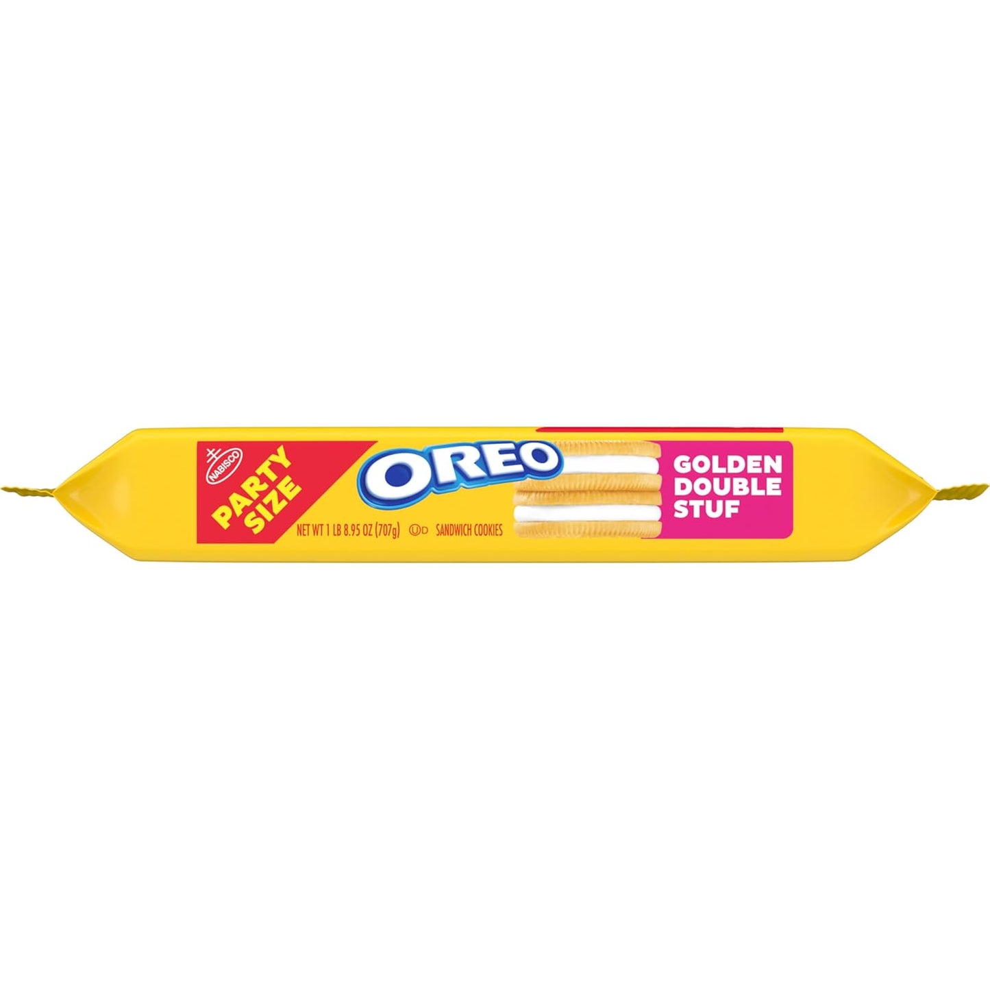 OREO Double Stuf Golden Sandwich Cookies Thinking of You Gift for Coworkers, Bulk Pouch 24.95 oz