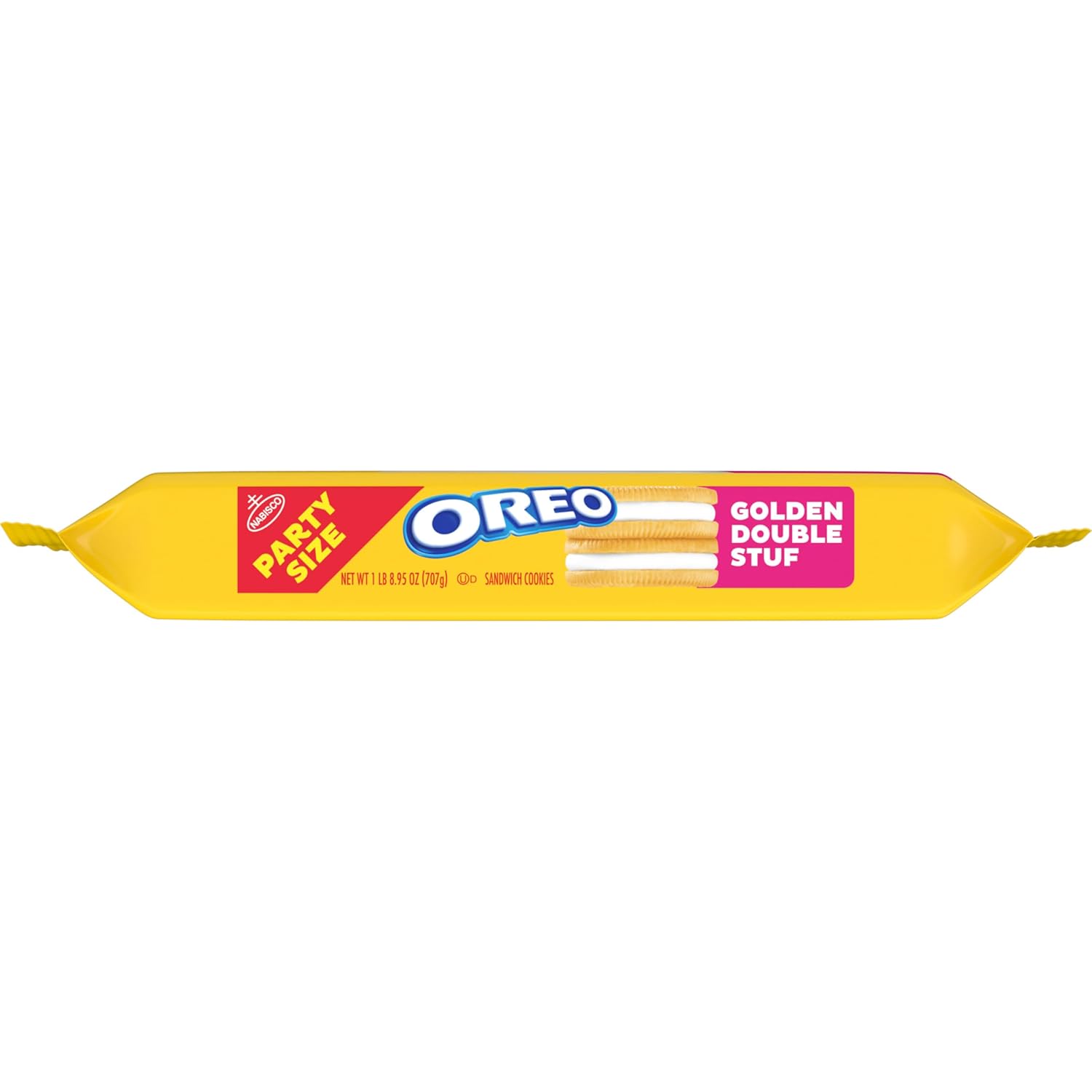 OREO Double Stuf Golden Sandwich Cookies Thinking of You Gift for Coworkers, Bulk Pouch 24.95 oz