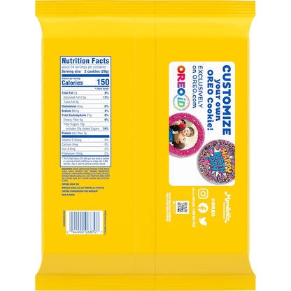 OREO Double Stuf Golden Sandwich Cookies Thinking of You Gift for Coworkers, Bulk Pouch 24.95 oz