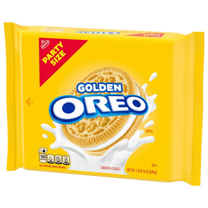 OREO Golden Sandwich Cookies Party Size Bag – Shareable Snack Gift for Holiday Hosting and Family Celebrations