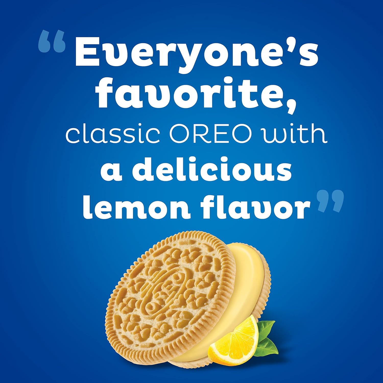 OREO Lemon Creme Sandwich Cookies – Holiday Gift for Sister in Another State, Limited Flavor Party Size 24.95 oz