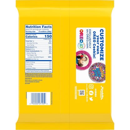 OREO Lemon Creme Sandwich Cookies – Holiday Gift for Sister in Another State, Limited Flavor Party Size 24.95 oz