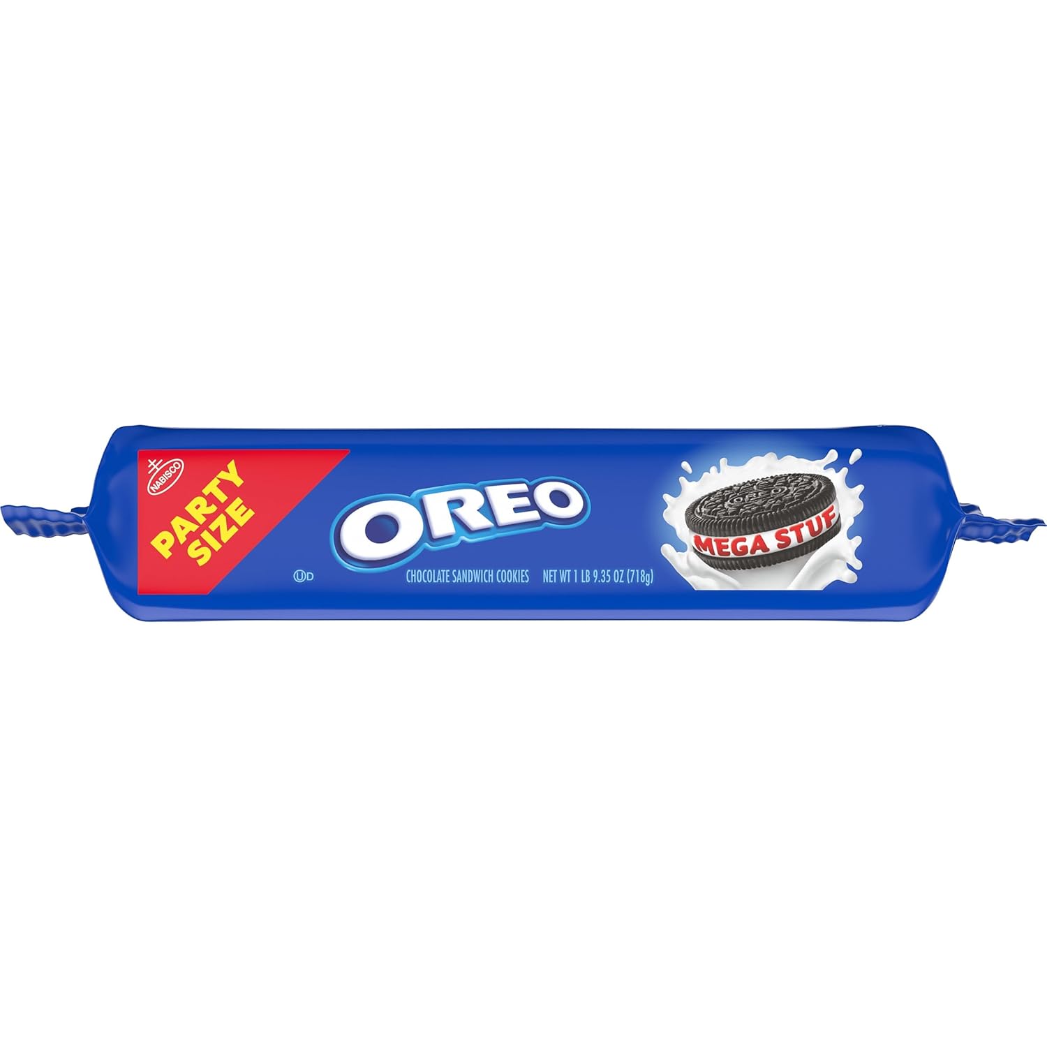 OREO Mega Stuf Chocolate Sandwich Cookies, Party Size – Grandparent Gifting Snack for Grandchildren's Visit