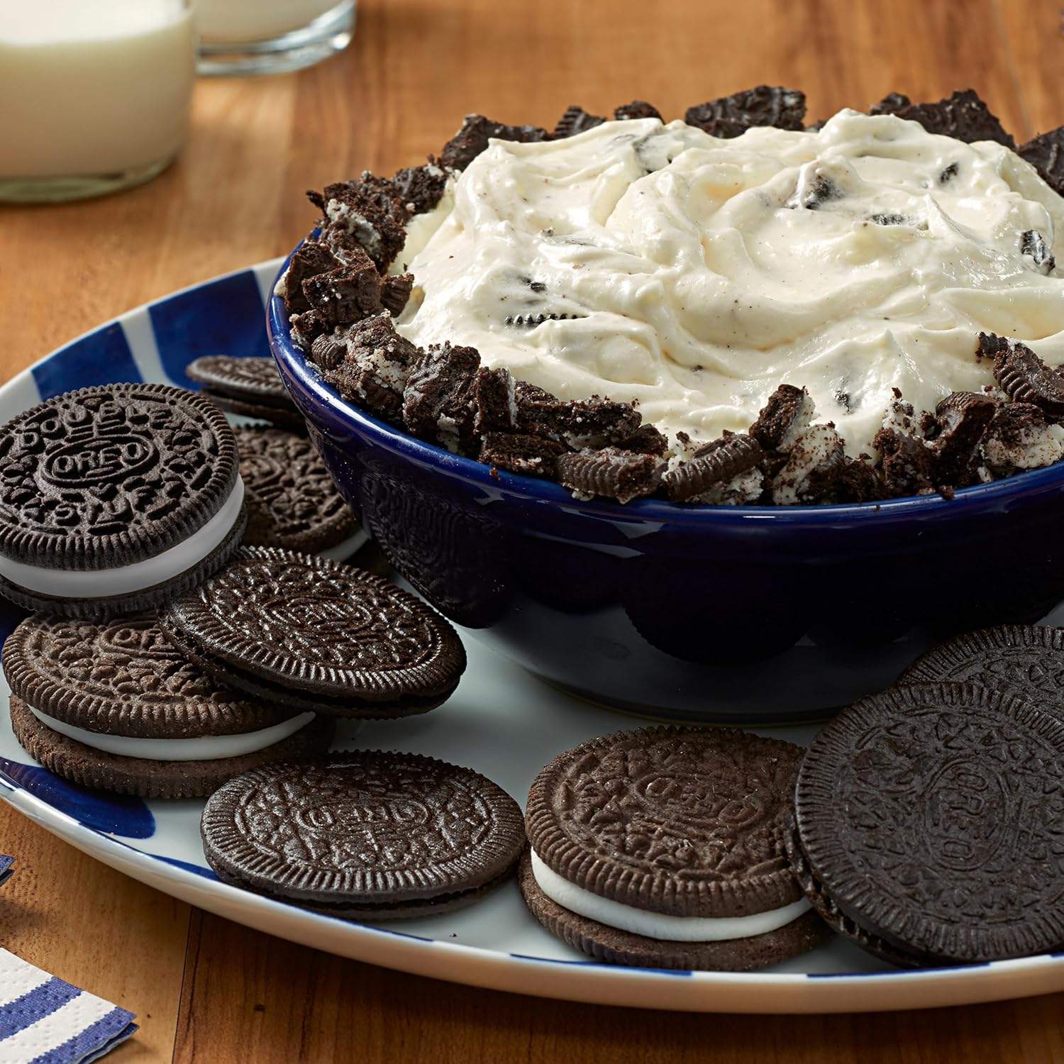 OREO Mega Stuf Chocolate Sandwich Cookies, Party Size – Grandparent Gifting Snack for Grandchildren's Visit