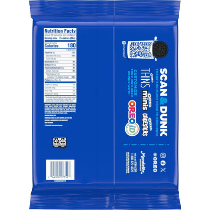 OREO Mega Stuf Chocolate Sandwich Cookies, Party Size – Grandparent Gifting Snack for Grandchildren's Visit