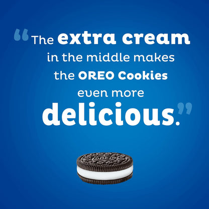 OREO Mega Stuf Chocolate Sandwich Cookies, Party Size – Grandparent Gifting Snack for Grandchildren's Visit