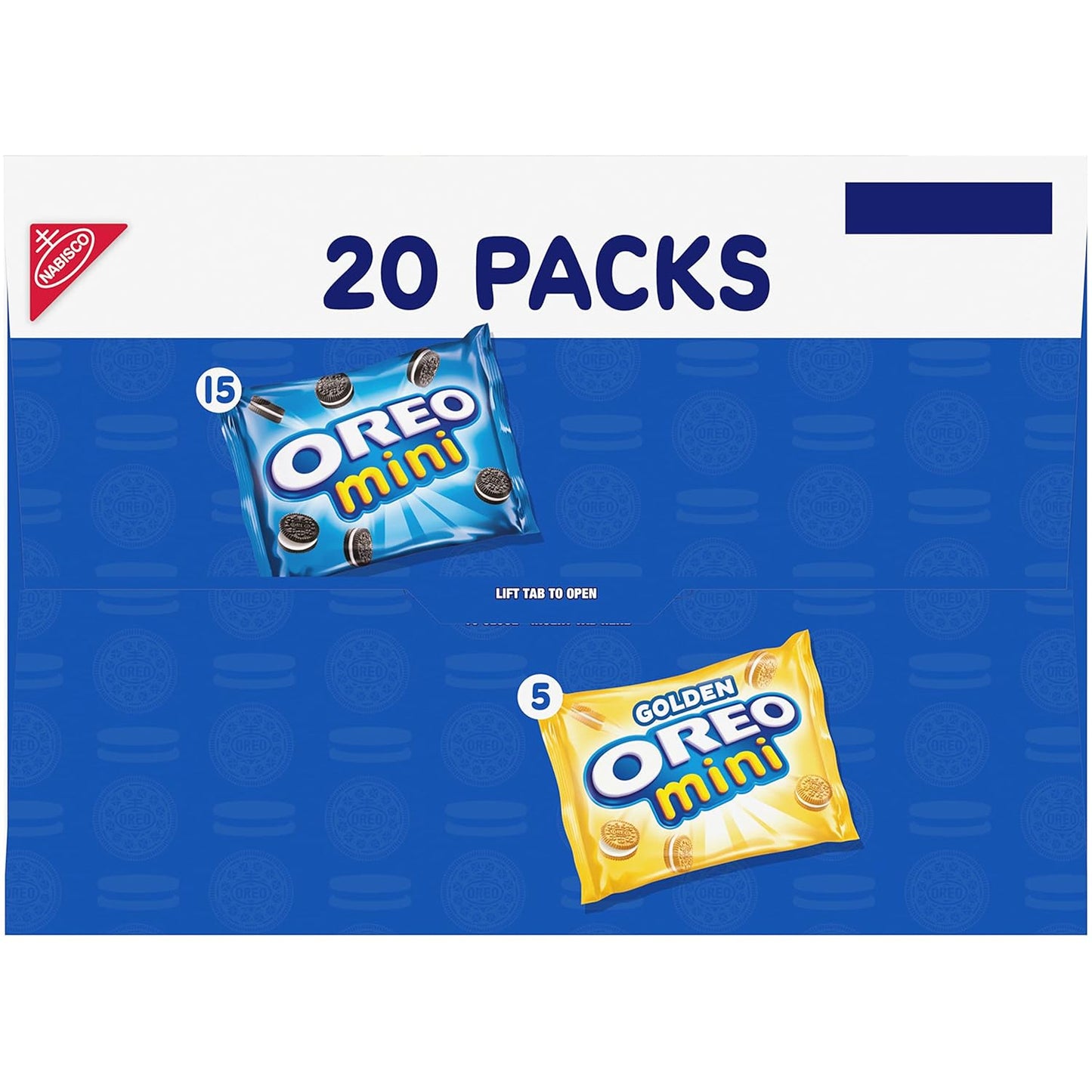 OREO Mini Mix Sandwich Cookies Variety Pack Get Well Care Package Snack, 20 Individually Wrapped Packs