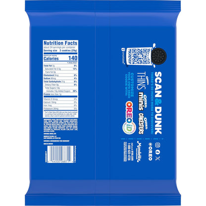 OREO Mint Creme Party Size Cookies 24.95 oz – Giftable Snack Box Stand-In for Hostess, Housewarming, and Holiday Giving