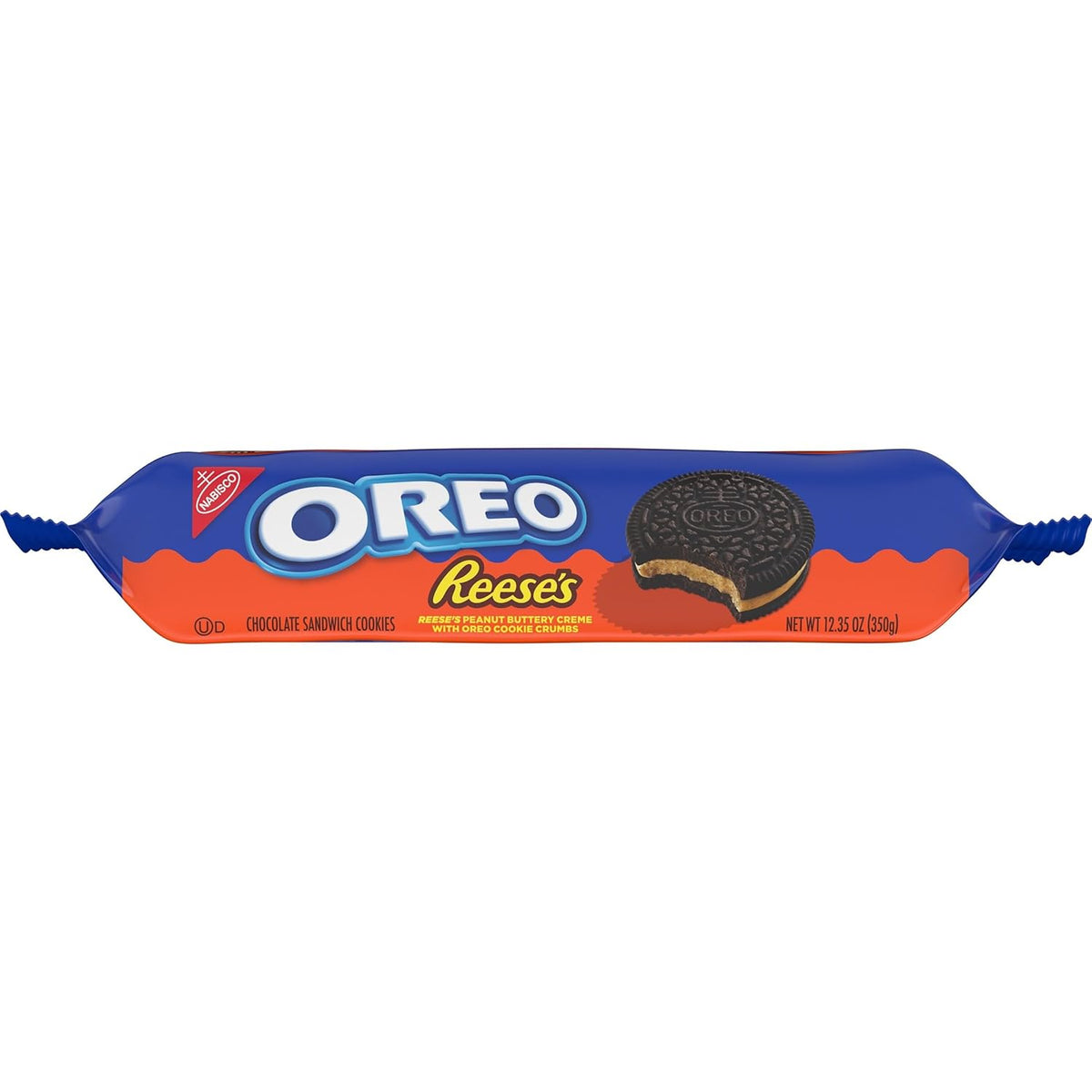OREO REESE'S Peanut Butter Creme Cookies – Birthday Party Treat for Kids, Two-Pack Sandwich Cookies, 24.7 oz