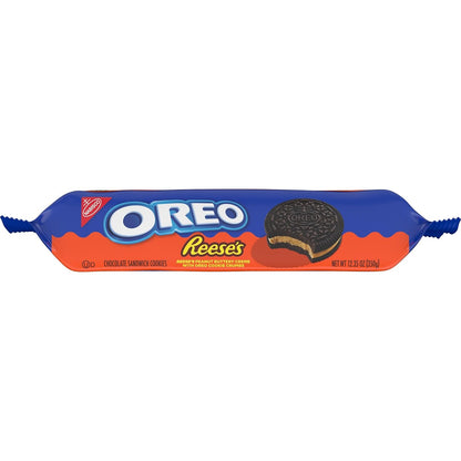OREO REESE'S Peanut Butter Creme Cookies – Birthday Party Treat for Kids, Two-Pack Sandwich Cookies, 24.7 oz