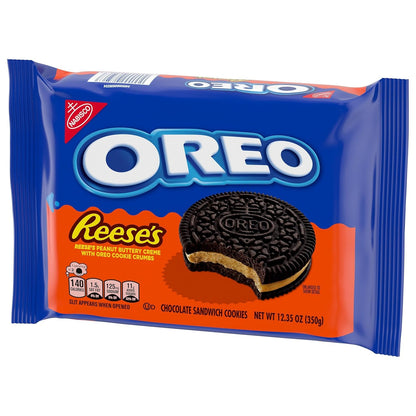 OREO REESE'S Peanut Butter Creme Cookies – Birthday Party Treat for Kids, Two-Pack Sandwich Cookies, 24.7 oz