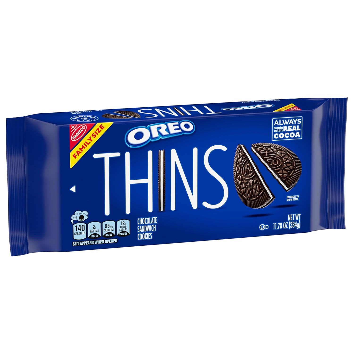 OREO Thins Pack of 2 Cookies – Shareable Snack Gift Basket Staple for Valentine's Day and Holiday Hosting