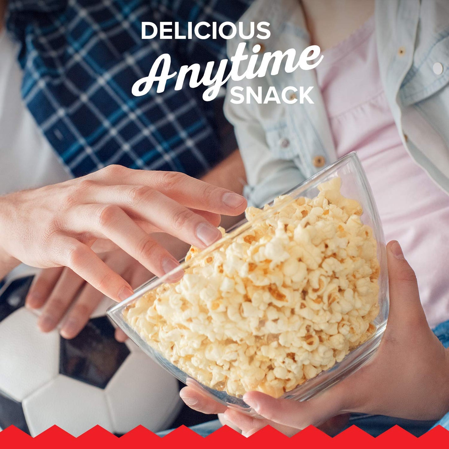 Orville Redenbacher's 12-Bag Ultimate Butter Popcorn Valentine's Day Cozy Night-In Gift for Couples